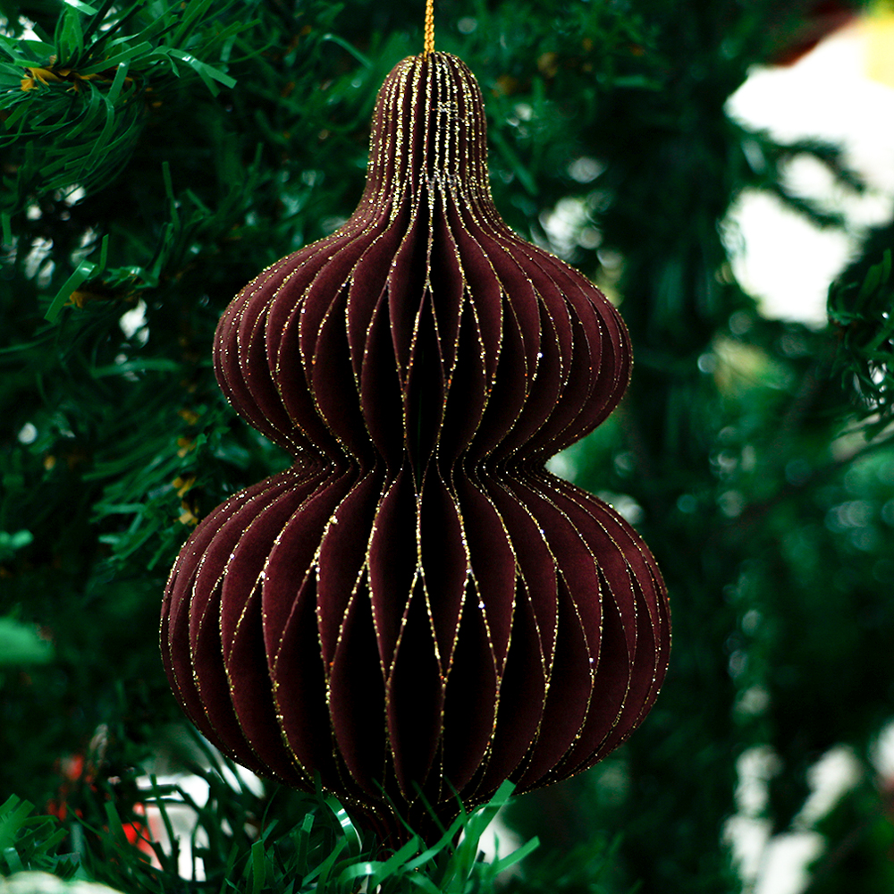 Gourd Shape Christmas Paper Honeycomb Ornaments-04.jpg